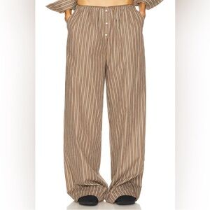 HELSA Pinstripe Poplin House Pants